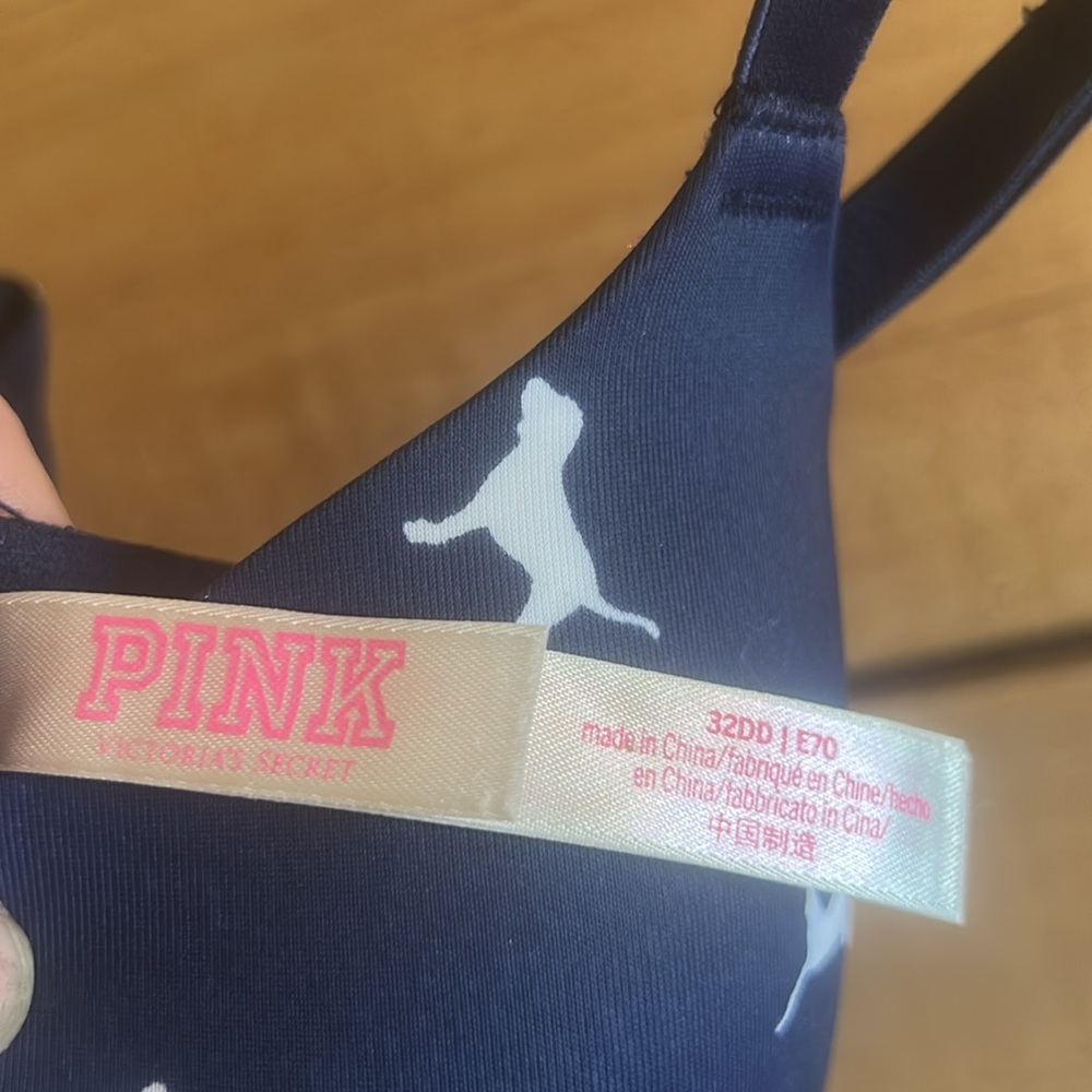 Victoria's Secret PINK Dog Print Wear Everywhere T-Shirt Bra - Picture 2 of 3